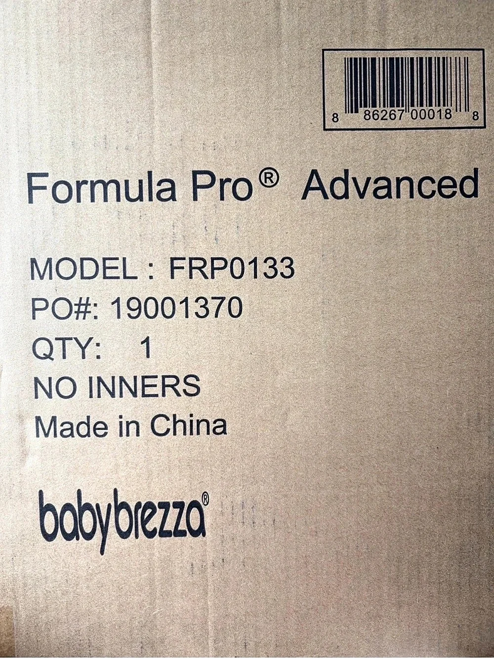 Baby Brezza Formula Pro Advanced Formula Maker White & Black NWT